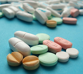 colourful pills